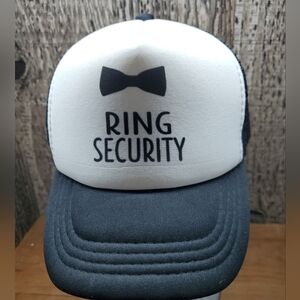 Ring Security Ring Bearer Youth Foam Adjustable Snapback Hat Cap Meshback OS